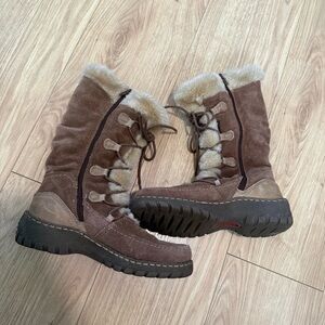 BareTraps Baylee Faux Fur Suede Boots